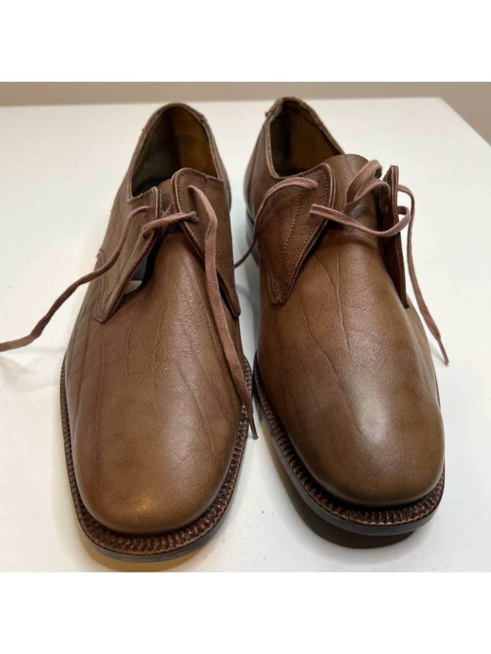 Grenson Footmaster‎ Derby Shoes Mens UK 5 US 6 Wide Brown Mustang Grain England